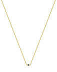 14K geelgoud collier saffier 41 - 43 - 45 cm 4029158