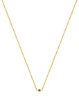 14K geelgoud collier robijn 41 - 43 - 45 cm 4029159