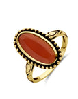 14K Geelgoud Vintage Ring Carneool 4029258