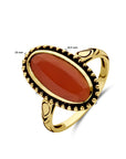 14K Geelgoud Vintage Ring Carneool 4029258