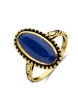 14K Geelgoud Vintage Ring Lapis 4029266