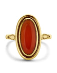 14K Geelgoud Vintage Ring Carneool 4029270