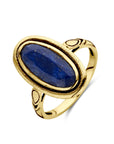 14K Geelgoud Vintage Ring Lapis 4029278