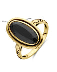 14K Geelgoud Vintage Ring Onyx 4029282