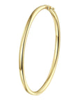 bangle scharnier ovale buis 4,0 mm 14K geelgoud