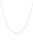 14K geelgoud graveercollier plaatjes 16 mm 41 + 4 cm 4029349