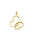 14K geelgoud hanger vlinder 4029491