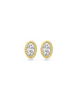 14K Geelgoud Oorknoppen Zirkonia 6 Mm 4031723