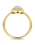 14K geelgoud Ring Lab Grown Diamant 0.49Ct H Si 14K Geelgoud - 4031997