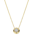 14K geelgoud collier lab grown diamant 0.49ct h si - 4032002