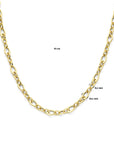 14K geelgoud collier 10 mm 45 cm 4032105