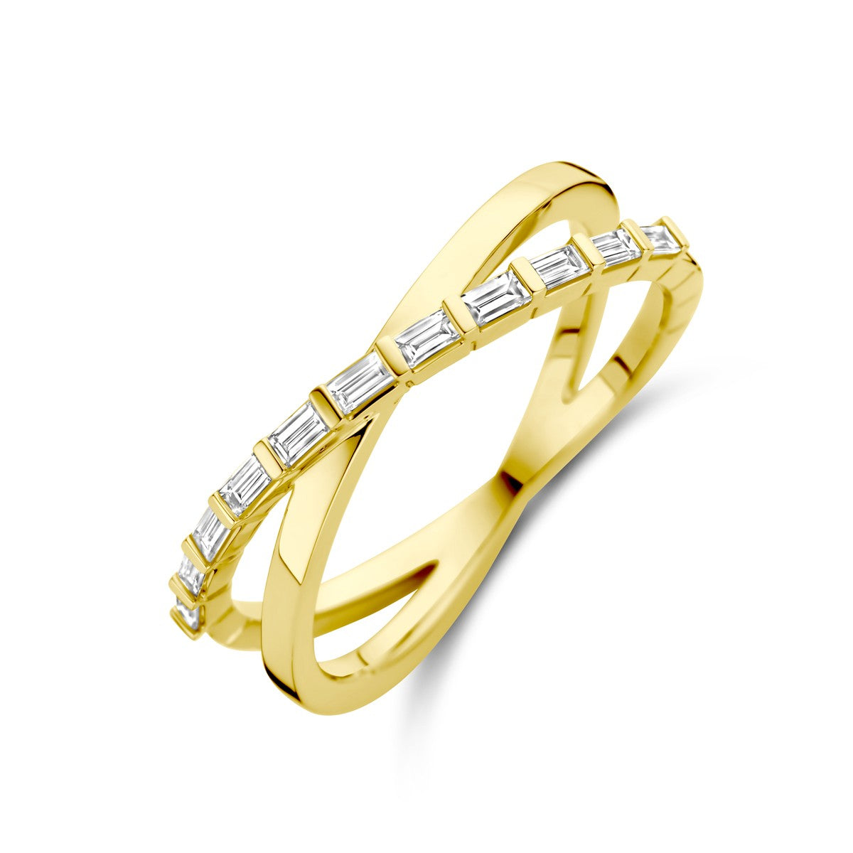 14K Geelgoud Ring Diamant 0.22Ct H Si 4032178