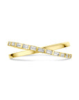 14K Geelgoud Ring Diamant 0.22Ct H Si 4032178