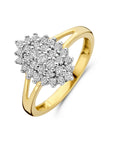 14K Geelgoud Ring Lab Grown Diamant 0.48Ct H Si 4032224