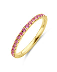 14K Geelgoud Ring Roze Saffier 4032249