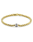 14K Geelgoud Armband Diamant 19 Cm 0.12Ct H Si 4032299