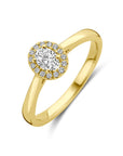 14K Geelgoud Ring Lab Grown Diamant 0.32Ct H Si 4032326