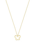 14K geelgoud collier vlinder 36 - 38 - 40 cm 4032374