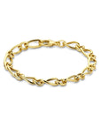 14K Geelgoud Armband Fantasie Schakel 7,0 Mm 20 Cm 4032420