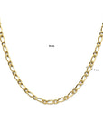 14K geelgoud collier fantasie schakel 7,0 mm 45 cm 4032421