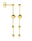 14K Geelgoud Oorhangers Bolletjes 36 Mm 4032430