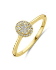 14K Geelgoud Ring Diamant 0.13Ct H Si 4032479