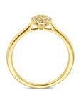 14K Geelgoud Ring Diamant 0.13Ct H Si 4032479