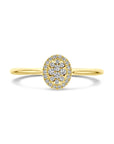 14K Geelgoud Ring Diamant 0.13Ct H Si 4032479