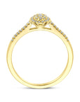 14K Geelgoud Ring Diamant 0.18Ct H Si 4032483