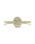 14K Geelgoud Ring Diamant 0.18Ct H Si 4032483