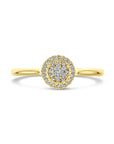 14K Geelgoud Ring Diamant 0.15Ct H Si 4032487