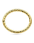 14K Geelgoud Bangle Scharnier Buis Gedraaid 6,0 X 60 Mm 4032792