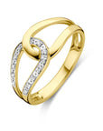 14K Geelgoud Ring Diamant 0.03Ct H Si 4032817