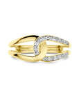 14K Geelgoud Ring Diamant 0.03Ct H Si 4032817