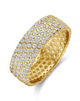 14K Geelgoud Ring Met Zirkonia 6,5 Mm 4032914