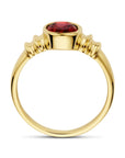 14K Geelgoud Ring Granaat 4032927