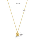 14K geelgoud collier roos 41 - 45 cm 4033023