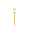 14K geelgoud hanger ovaal engel poli/mat 19 mm 4033121