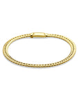 14K geelgoud armband gourmette 5 mm 19 cm - 4033137