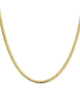 14K geelgoud collier gourmette 5 mm 43 cm - 4033138