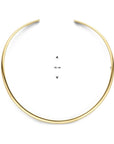 14K geelgoud collier spang ovale buis 4033161