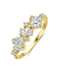 14K geelgoud Ring Zirkonia 14K Geelgoud - 4033210