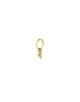 14K geelgoud hanger zirkonia 9 mm - 4033219