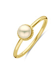 14K geelgoud Ring Parel 14K Geelgoud - 4033241