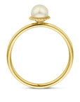 14K geelgoud Ring Parel 14K Geelgoud - 4033241