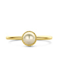 14K geelgoud Ring Parel 14K Geelgoud - 4033241