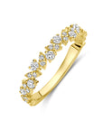 14K geelgoud ring diamant 0.49ct h si - 4033339