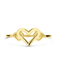 14K geelgoud ring hartjes - 4033373