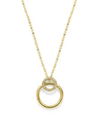 14K Geelgoud Collier Diamant 0.07Ct H Si 41 - 43 - 45 Cm - 4033488