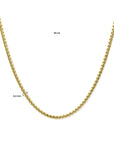 14K geelgoud collier venetiaans bol 4,3 mm 50 cm - 4033520